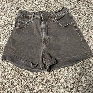 H&M & Denim Ultra High Rise Mom Short